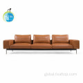 Three Seating Sofa Three Seating Office Furniture Leather waiting Room Sofa Factory